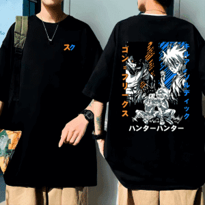 Camiseta Oversized Gon e Killua Hunter x Hunter