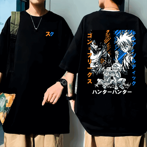 Camiseta Oversized Gon e Killua Hunter x Hunter