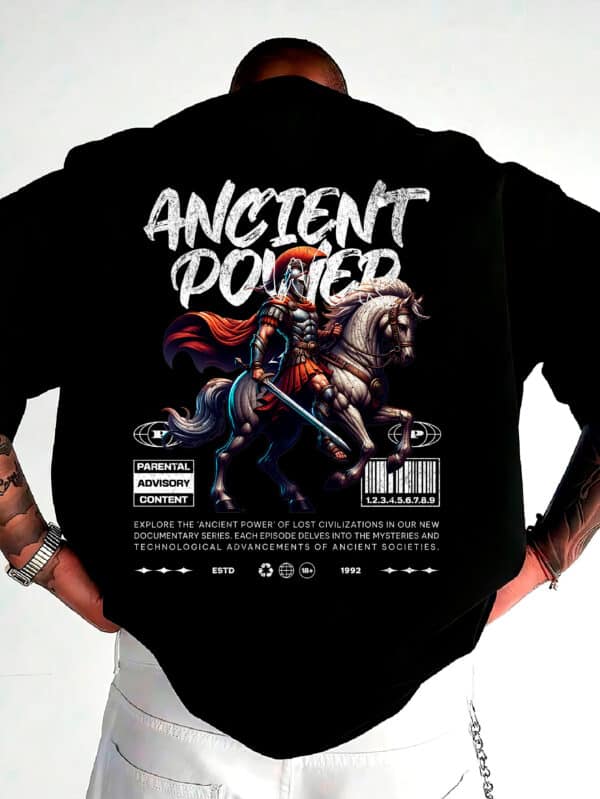 Camiseta Oversized Streetwear Ancient Power