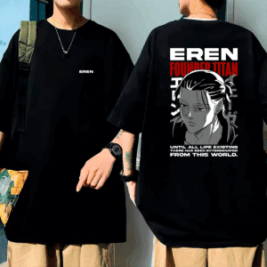 Camiseta Oversized Eren Attack on Titan