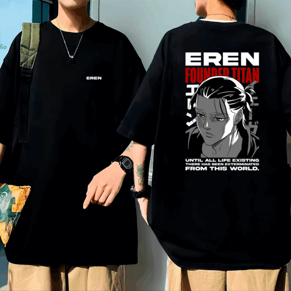 Camiseta Oversized Eren Attack on Titan