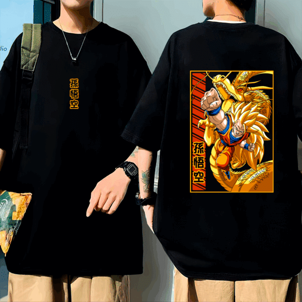 Camiseta Oversized Goku Super Saiyajin