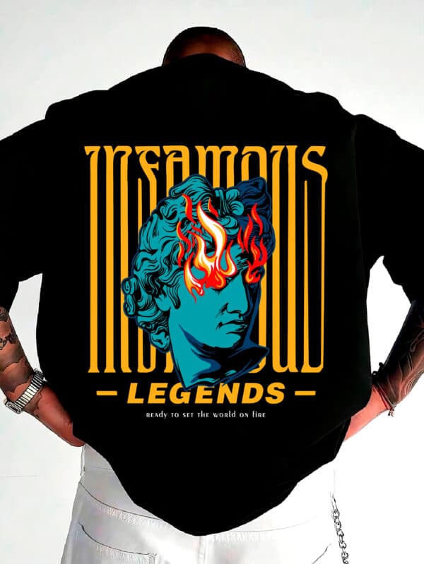 Camiseta Oversized Streetwear Infamus