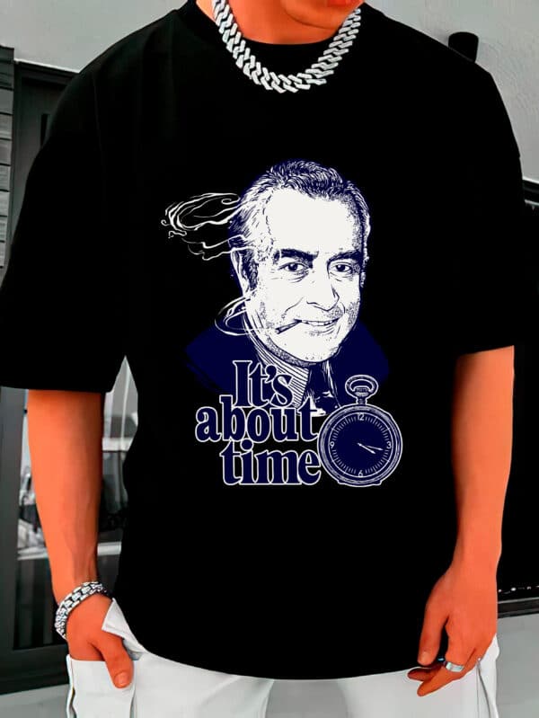 Camiseta Oversized Streetwear Its About Time