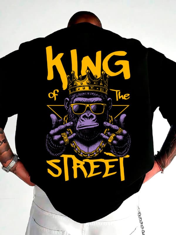 Camiseta Oversized Streetwear Gorilla King