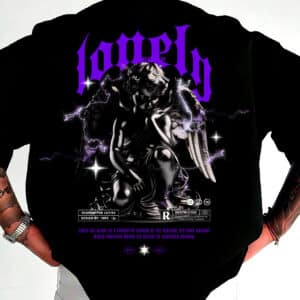 Camiseta Oversized Streetwear Lonely