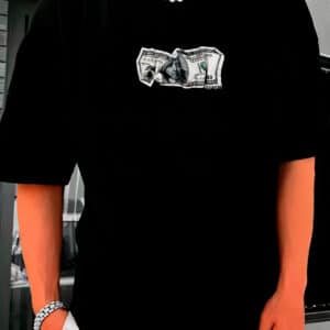 Camiseta Oversized Streetwear Money Dolar
