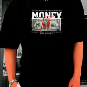 Camiseta Oversized Streetwear Money Talk