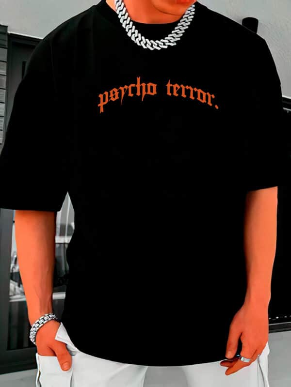 Camiseta Oversized Streetwear Psycho