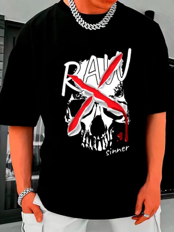 Camiseta Oversized Streetwear Raw