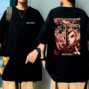 Camiseta Oversized Demon Slayer Rengoku