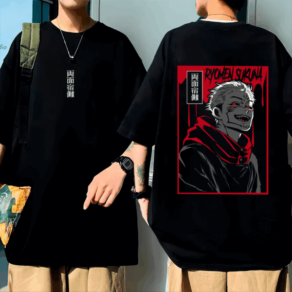 Camiseta Oversized Sukuna Jujutso Kaisen