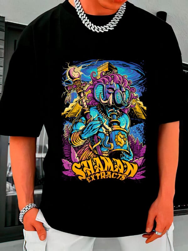 Camiseta Oversized Streetwear Shaman Extracts