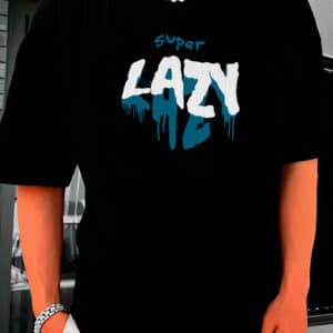 Camiseta Oversized Streetwear Super Lazy